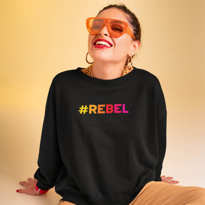 Let’s het that inner rebel out! This sweatshirt makes a statement to the outer world that you are a rebel! Get your women’s sweatshirt now at the number one online alternative clothing store, #WEIRDO!