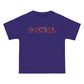 Purple relaxed, wide t shirt for rebels! This shirt has our #REBEL meme printed at the front of the purple tee in popping colors. Are you a rebellious soul and ready to show it to your friends and family? This tee can’t miss from your wardrobe!