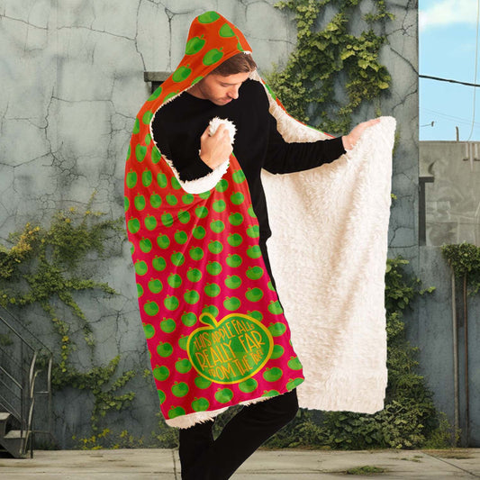 Awesome birthday present for a weirdo! Snuggy with apples and fun meme: This apple falls really far from the tree. Check out more awesome and weird funny presents in our online giftstore for weirdos!