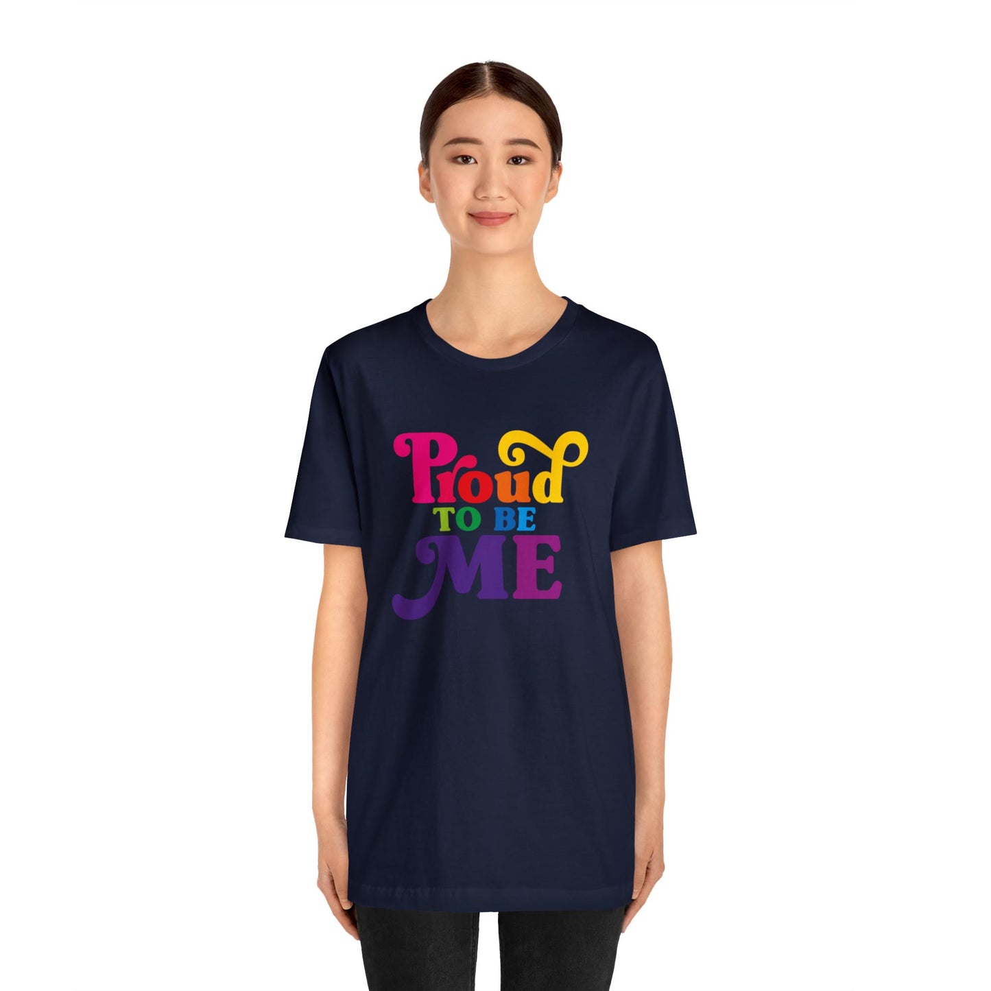 If you stand for the woman you are, this PROUD TO BE ME t-shirt is a must have for your wardrobe! Show off your amazing personality and that you are proud of it!