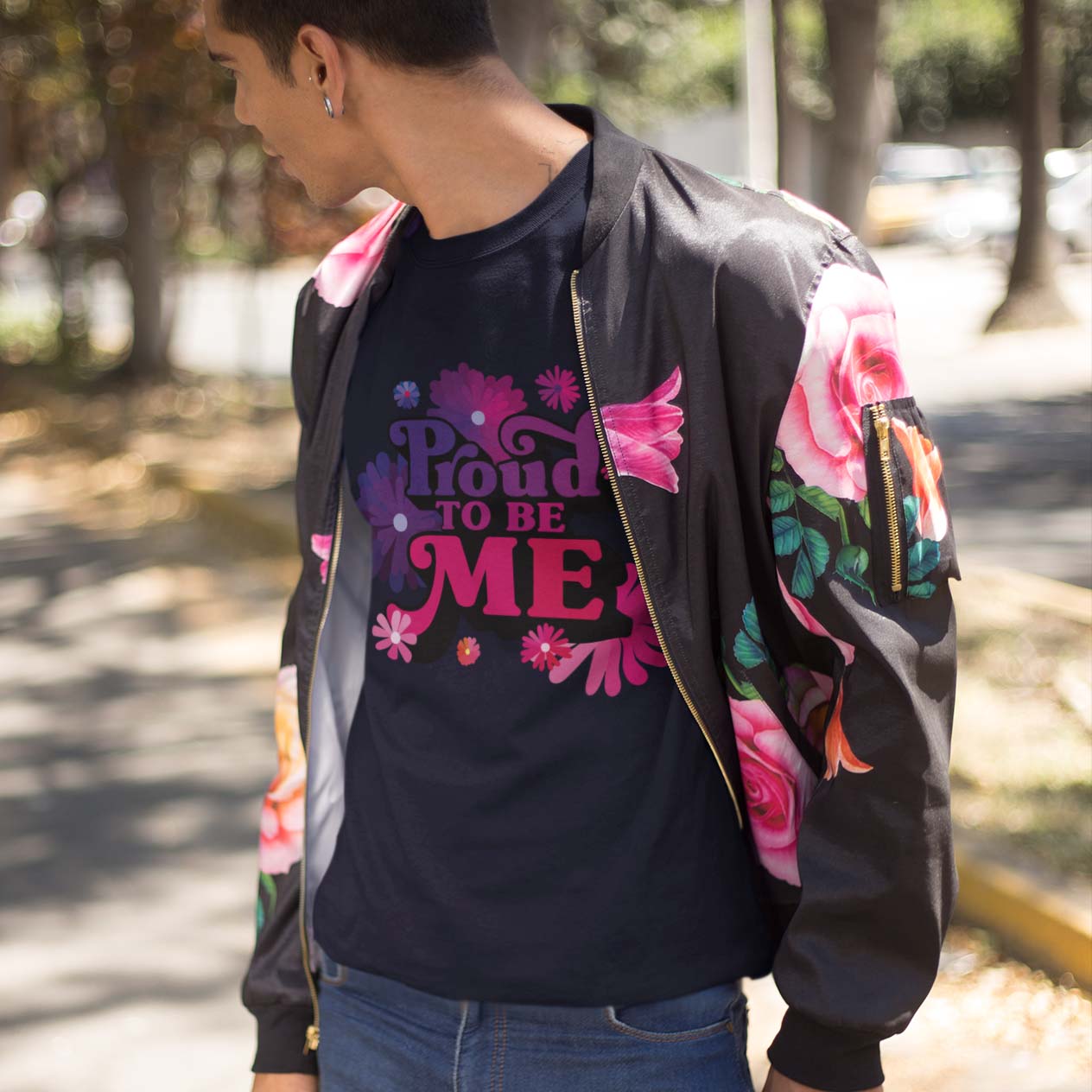Awesome tee to express yourself! This tee for men has our PROUD TO BE ME meme visible at the front of the tee and is designed only for those who are proud to be themselves!