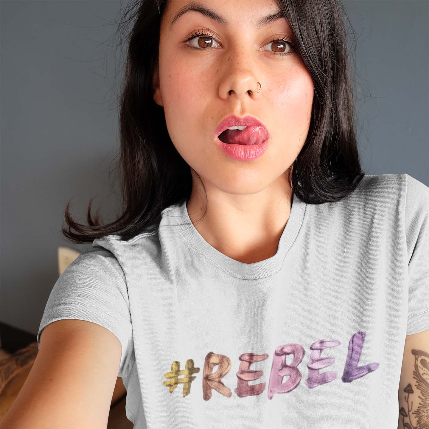 #REBEL ash t-shirt for women who are rebels! Tell me, what makes you a rebel and would you wear this rebellious t-shirt? #WEIRDO fashion brand.