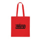 Weirdo | 100% cotton tote bag. Red with the WEIRDO ALERT funny meme printed at the front of the red cotton tote bag.