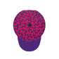 #WEIRDO | This is what our #WEIRDO baseball cap looks like from above! Pink and purple cap with 'eggplant' pattern.