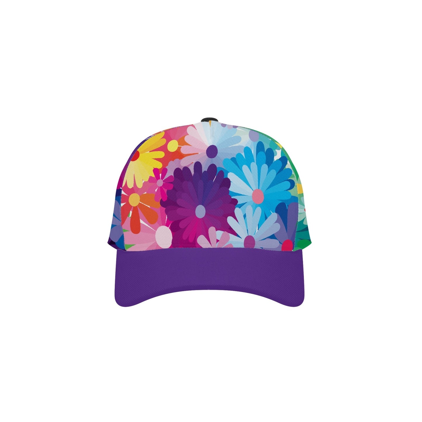 #WEIRDO | Front side of our baseball cap with flowers and the 'Born a Weirdo' fun meme on the side.