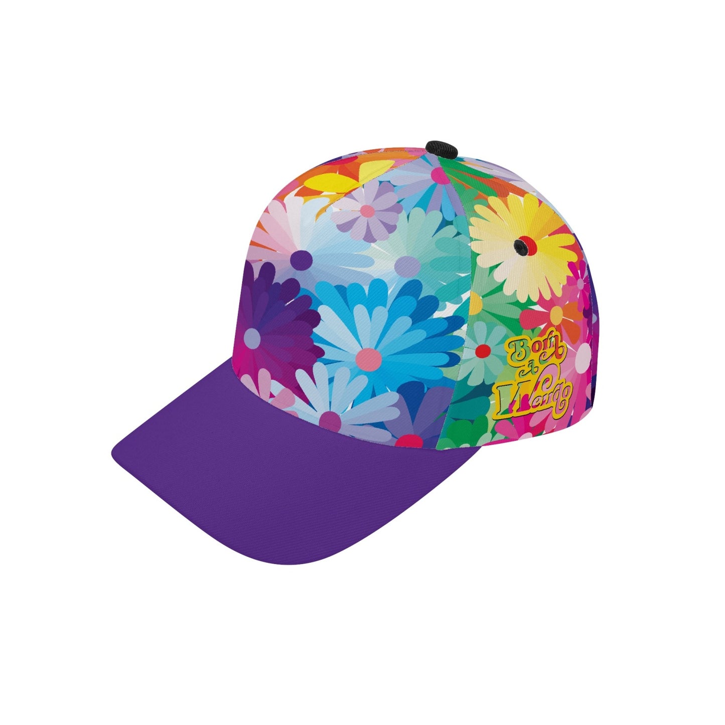 #WEIRDO | Baseball cap with flowers and the 'Born a Weirdo' printed on the side. Check out this and more baseball caps in our online store for weird people!