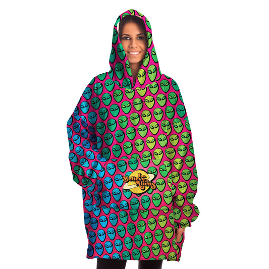 #WEIRDO | This snug hoodie is specially made for you weirdos who believe in Aliens! Check out more snuggies of weird Alien stuff out in our online giftstore for weird people!
