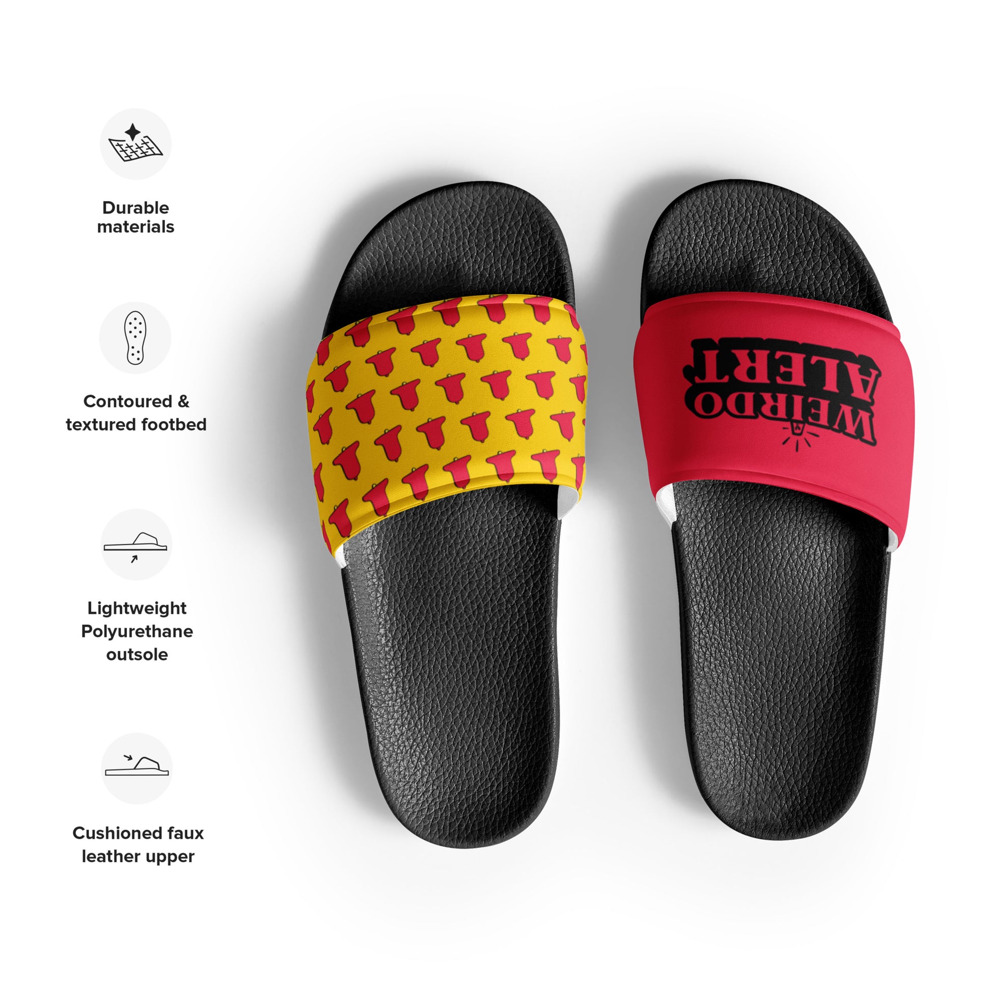 #WEIRDO | Slides for men and women who are weird! Warn the people around you! Check out more weird stuff in our online giftstore!