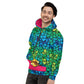 #WEIRDO | Side view of an hoody for men printed with Aliens and fun meme: I believe in Aliens!