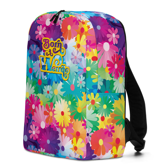 #WEIRDO | Born a Weirdo backpack for weirdos who like flowers and are born this way! This is a minimalistic backpack.