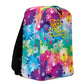 #WEIRDO | Backpack with flowers in all colors. All over print. Funny meme at the front of the minimalistic backpack: Born a Weirdo.