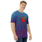 #WEIRDO | Weird t-shirt designs at this funny t shirt company! This men’s t shirt is light and dark blue and has contrasting red peppers printed all over the t shirt. Our Extremely Hot Weirdo funny meme is printed at the back of the t shirt.