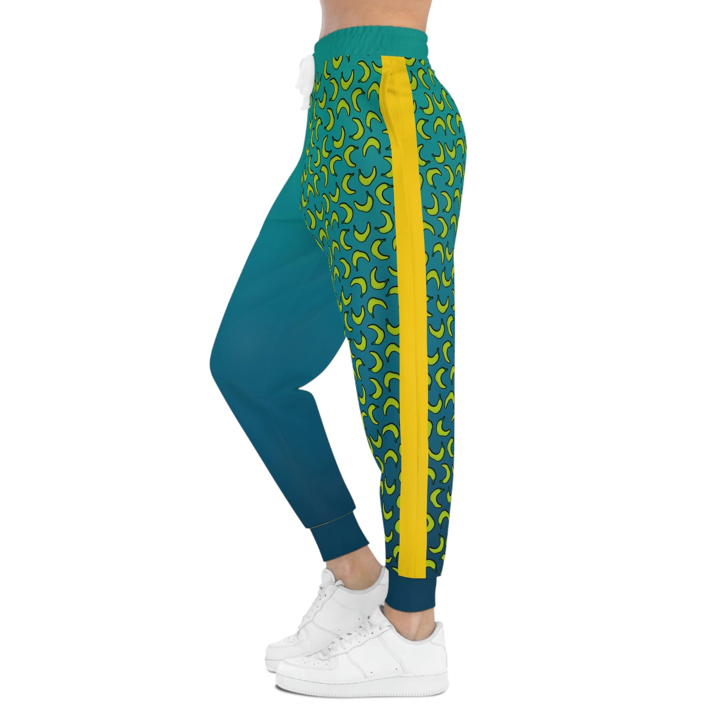 Weirdo | Jogging pants for women who are HOT! This joggers have green peppers printed at one leg, the other leg has a blue/turquoise color.