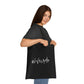 Weirdo | Basic, black tote bag, 100% cotton. #Weirdo meme is written at the front of the cotton bag in white letters.
