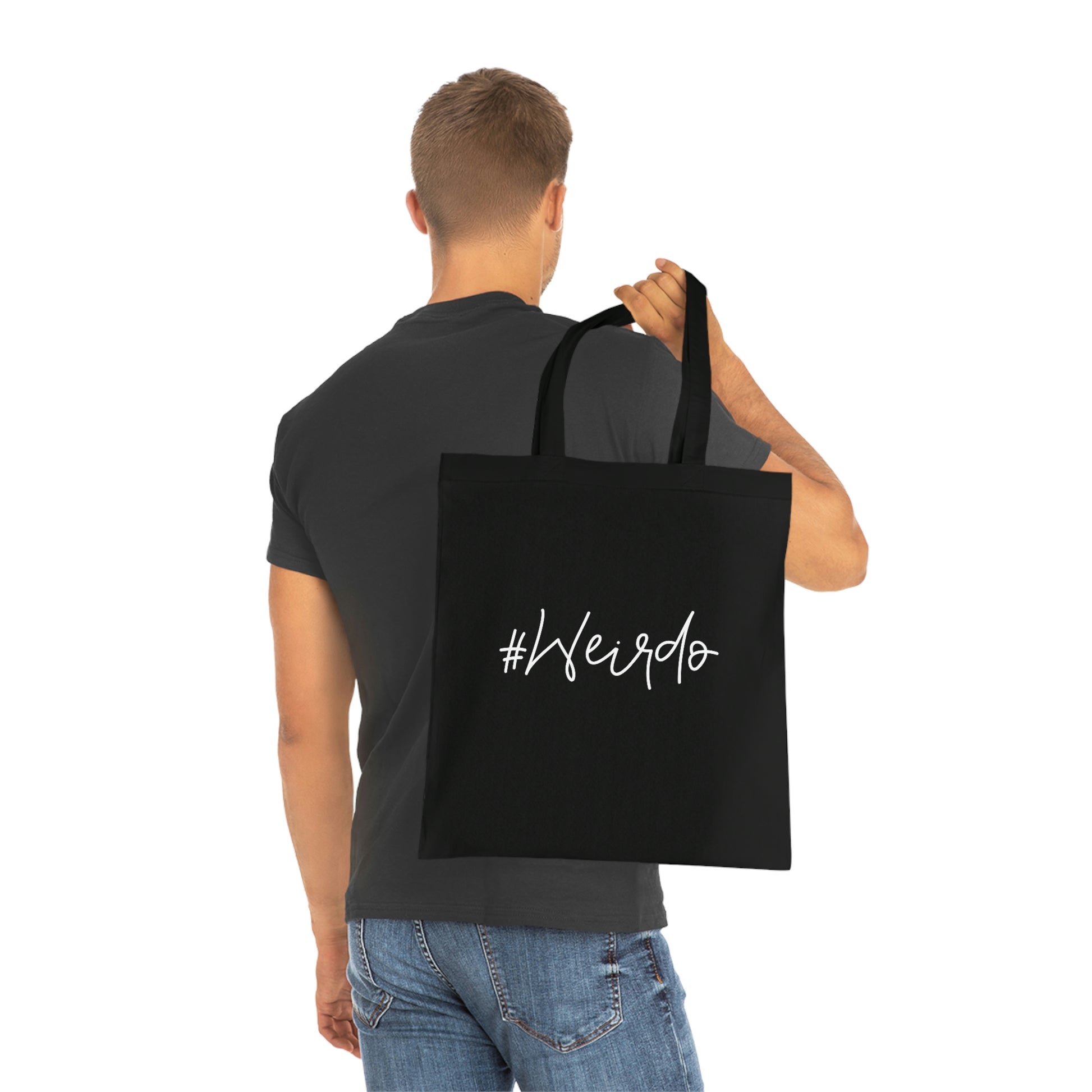  Weirdo | Basic tote bag. Black with white #Weirdo logo. 100% cotton.