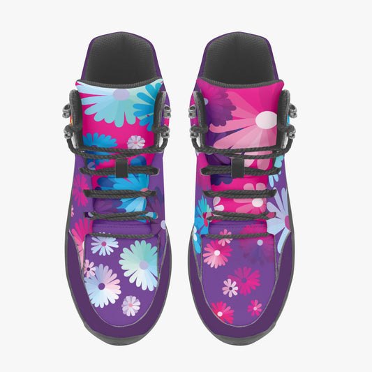 Weirdo | Women’s boots! These boots are both different from each other, as the flowers on the shoes are places on different spots.