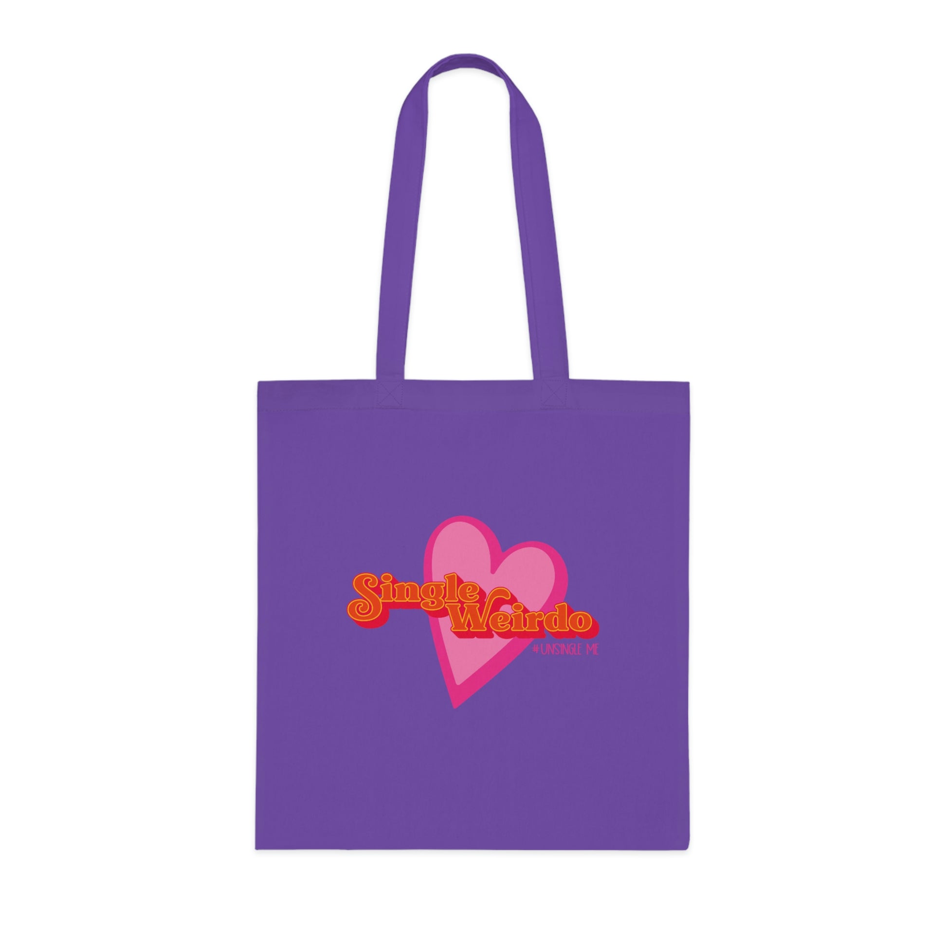 Weirdo | Purple cotton tote bag for you weirdos who are still single! Are you tired of being single? Take out this bag when you go for you daily groceries and see if someone will react to you bag!