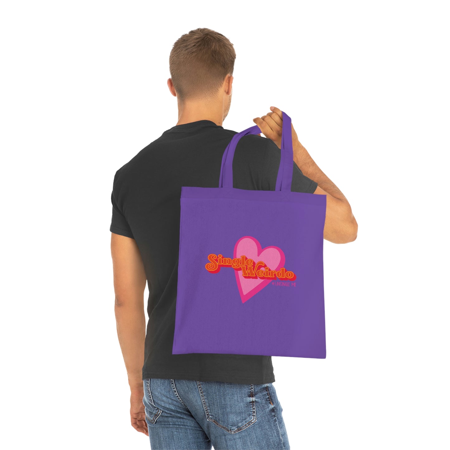 Weirdo | Purple tote bag that is 100% cotton and specially made for you single weirdos!