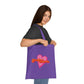 Weirdo | Purple cotton tote bag for single weirdos! This bag is ideal for you daily shopping and is 100% cotton.
