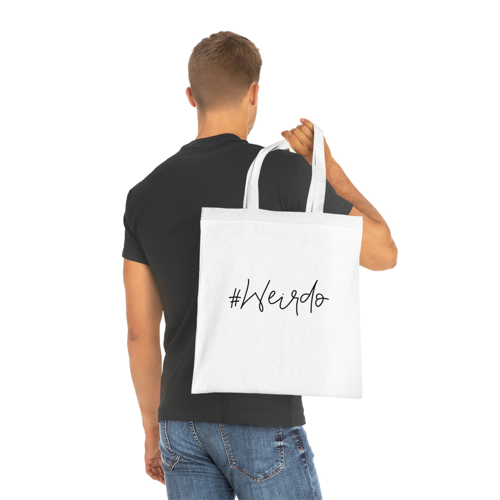 #weirdo | Only if you are a weirdo you will go shopping with this tote bag! This tote bag is 100% cotton and ultra lightweight.