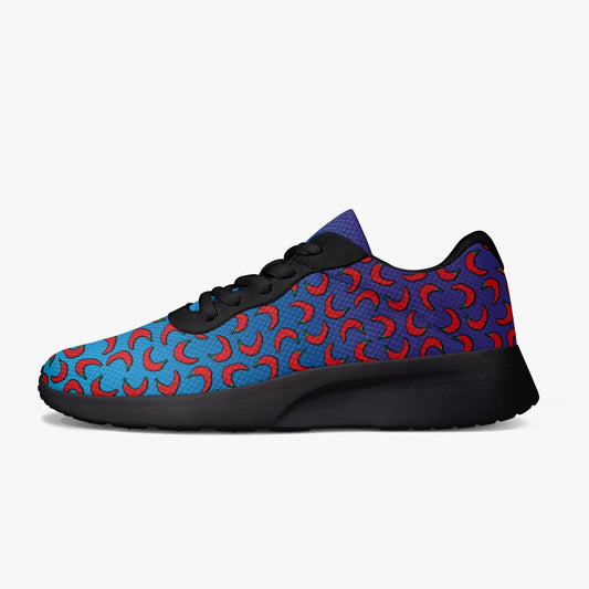 Weirdo | These running shoes made of mesh are lightweight, comfortable and can also be used for your everyday routine. This blue running shoes have Red Hot Chili Peppers printed all over the shoes.